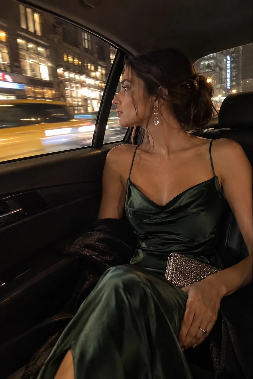 Choose Satin Slip Dresses With One Crystal Detail