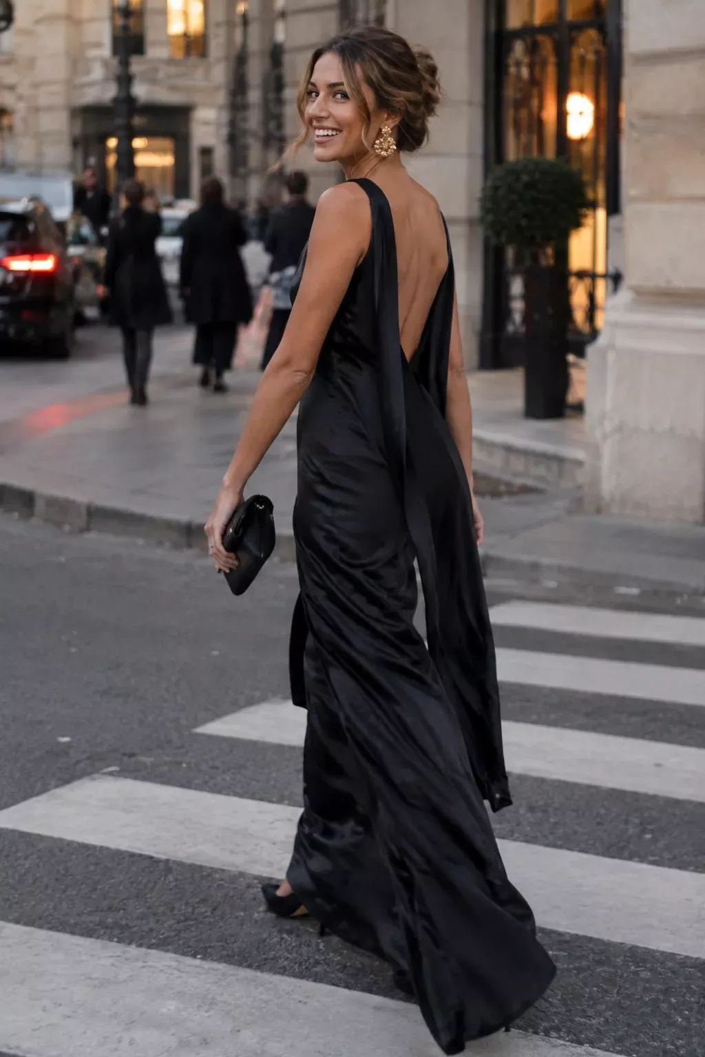 Keep Minimal Black Gowns From Looking Busy
