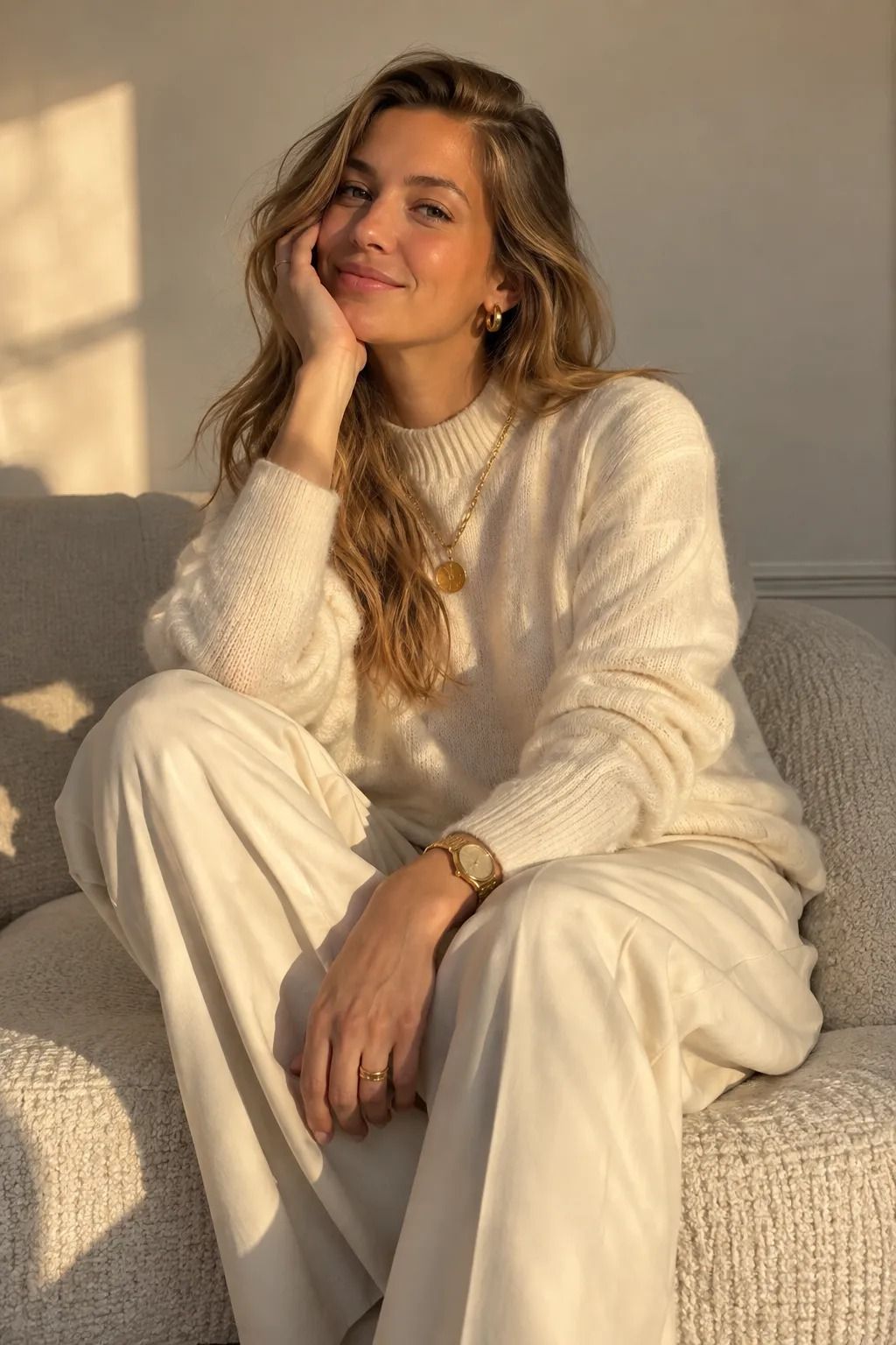 Cream-on-Cream, With Gold