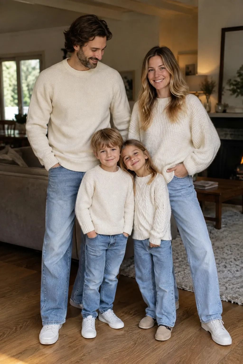 Can Cream Knitwear Meet Washed Denim?