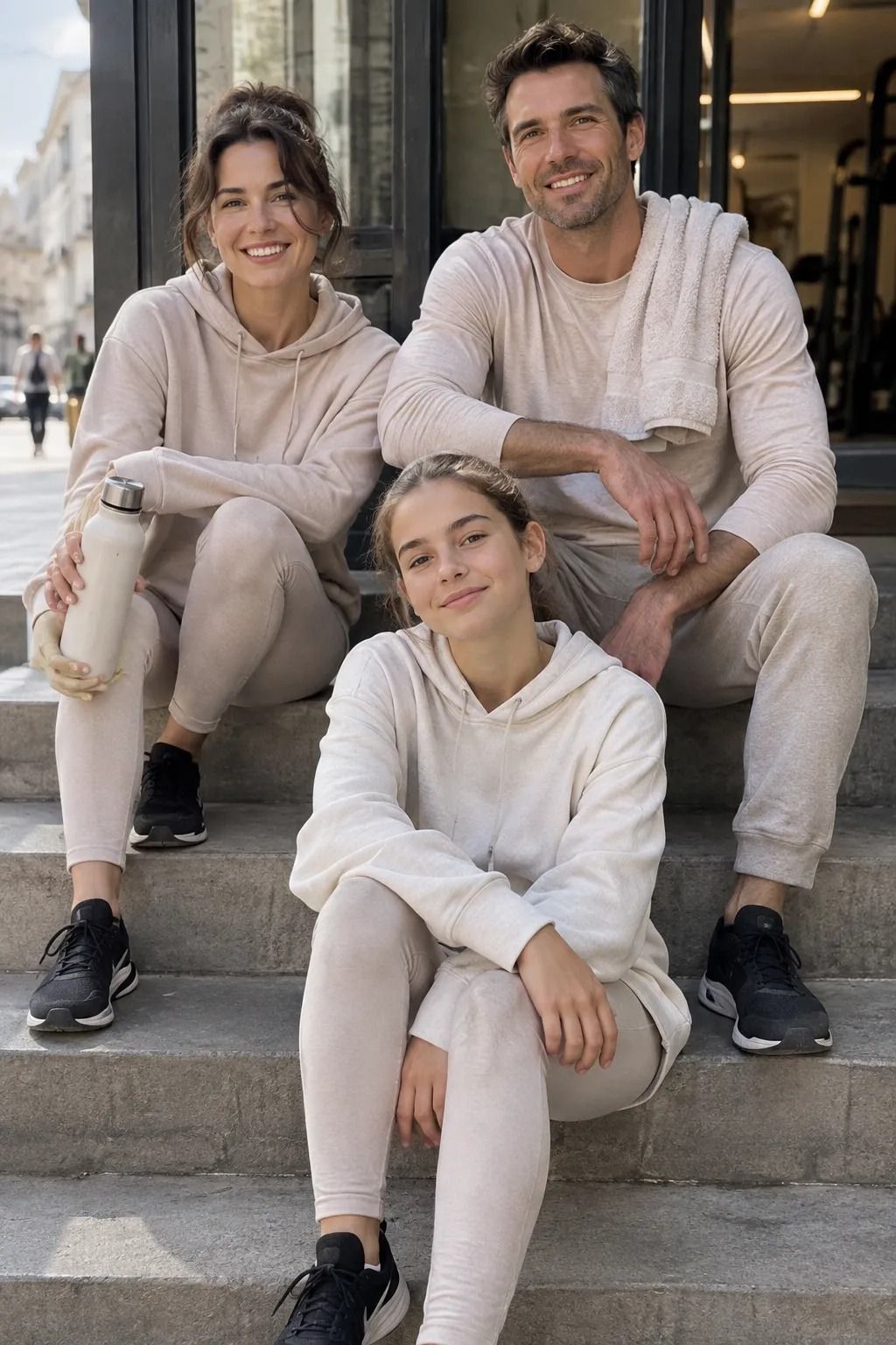 Beige Monochrome, Dark Footwear