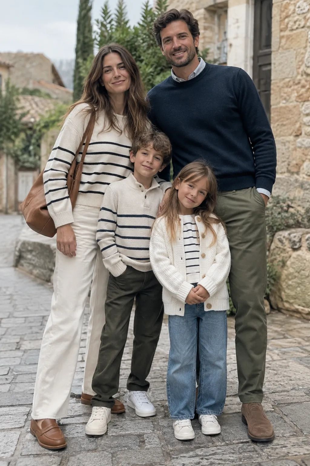 Why Keep Stripes Subtle in Neutral Family Looks?