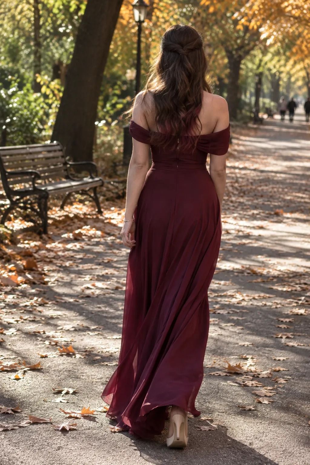 Why Do Off-Shoulder Gowns Work for Romantic Portraits?