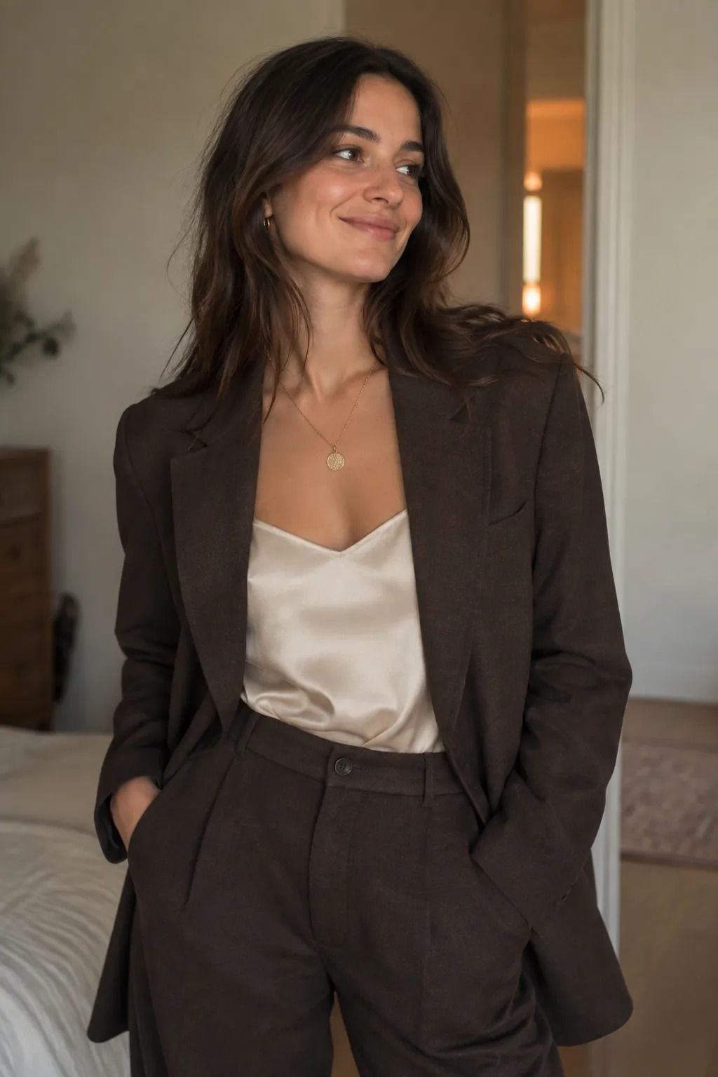 Satin Camisole or Covered-Up Layer? The Controlled Shine Method