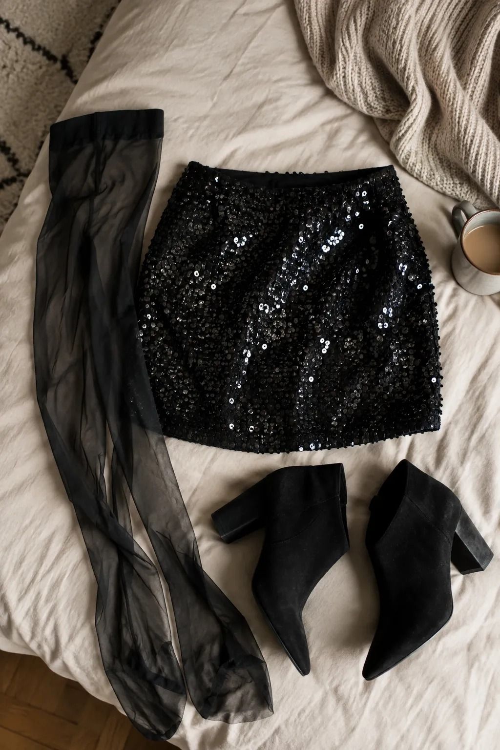 Why Add Sheer Tights Beneath a Party Skirt?