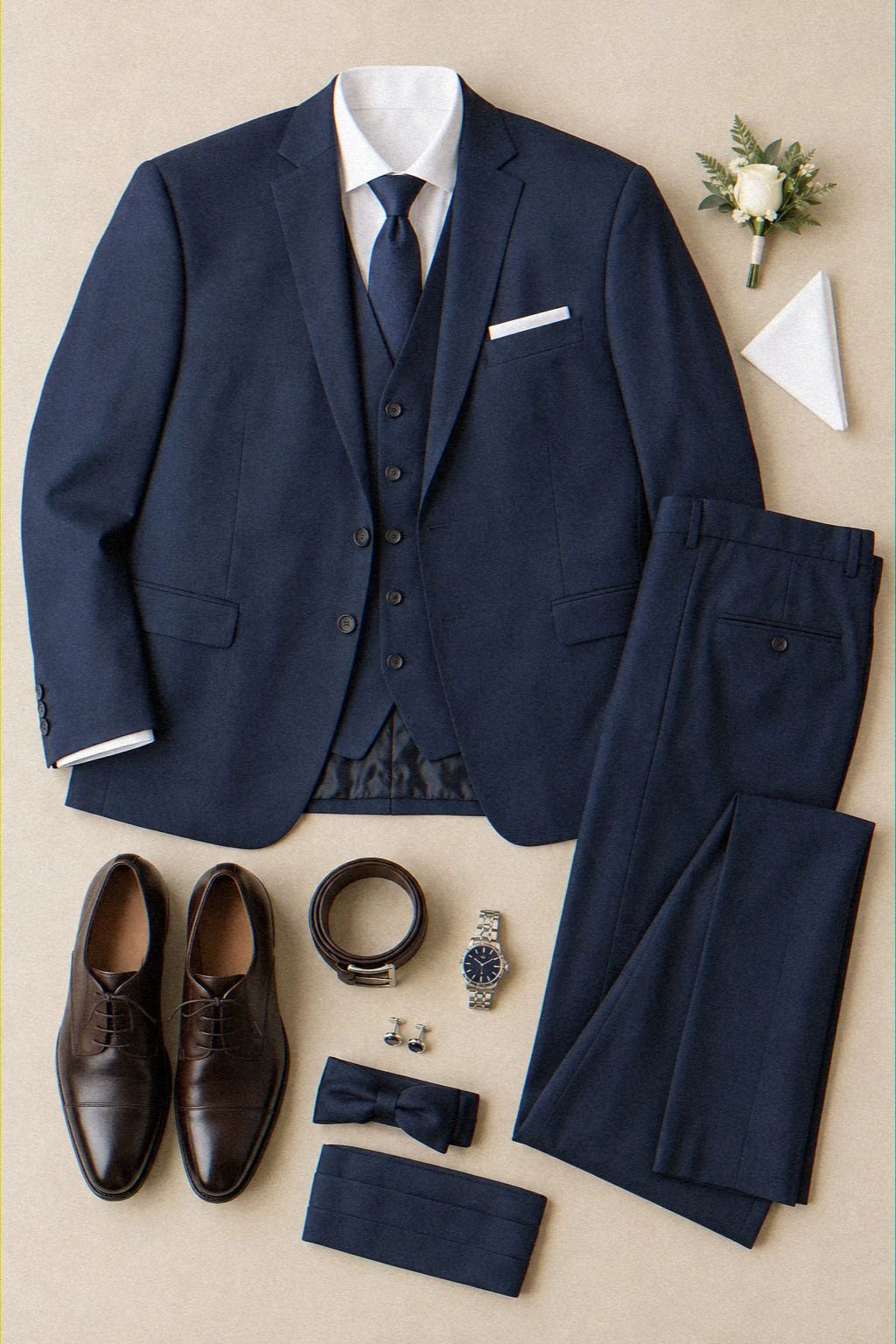Dark Wool, Crisp Shirt: Why the Contrast Works