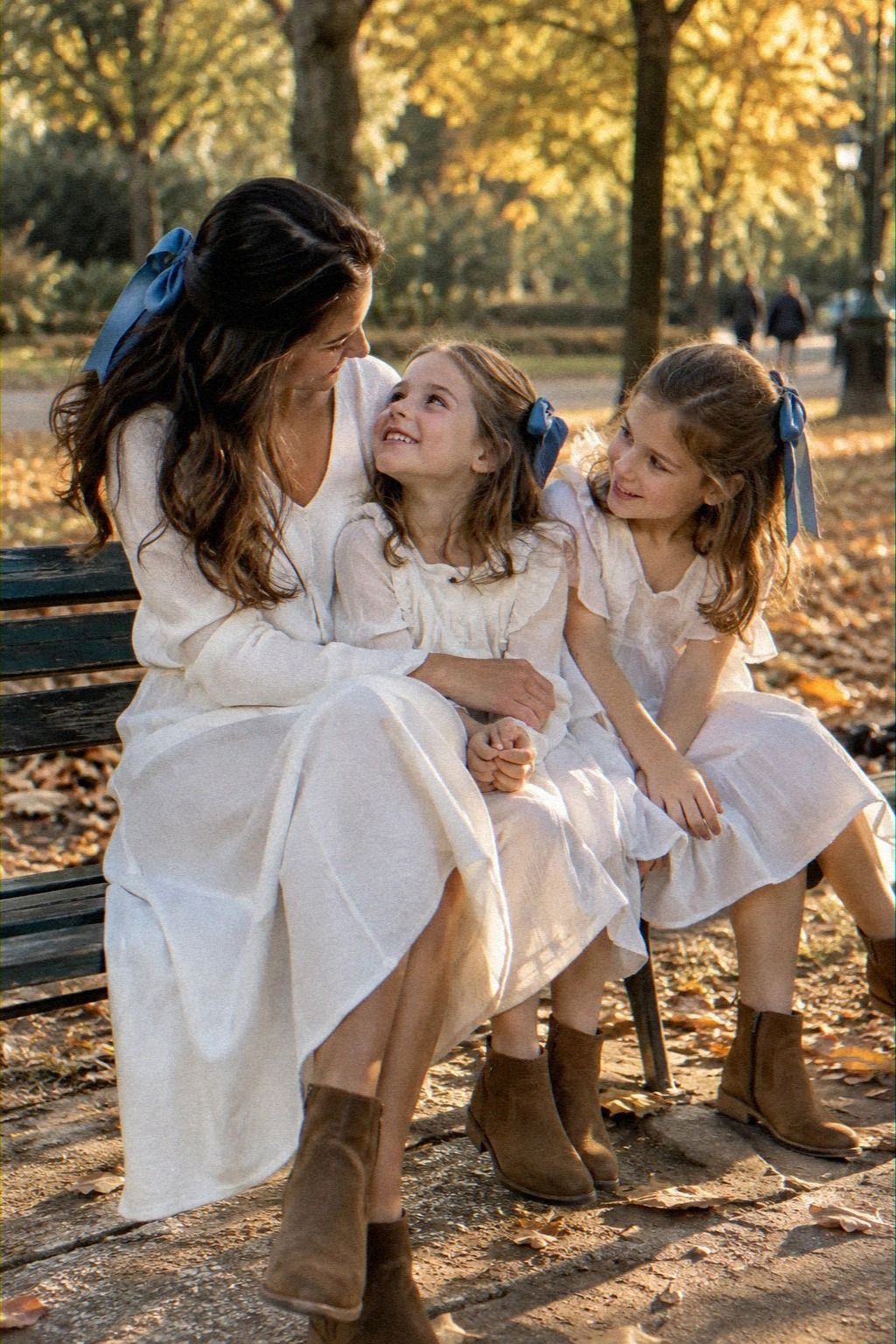 Can White Dresses Use Blue Hair Ribbons?