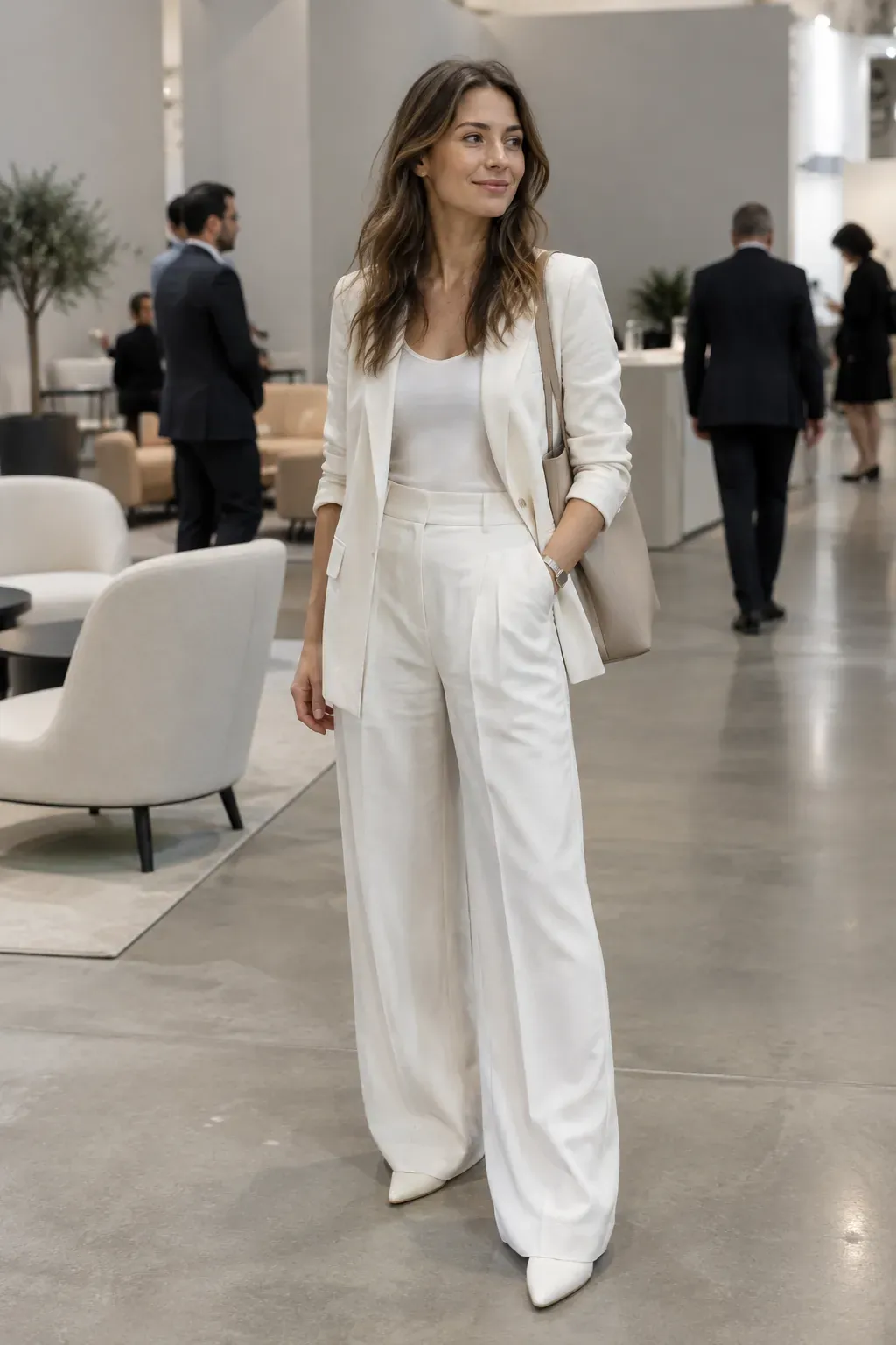 Straight-Leg Trousers and Lightweight Blazer Layers: Build Salt-Air Structure