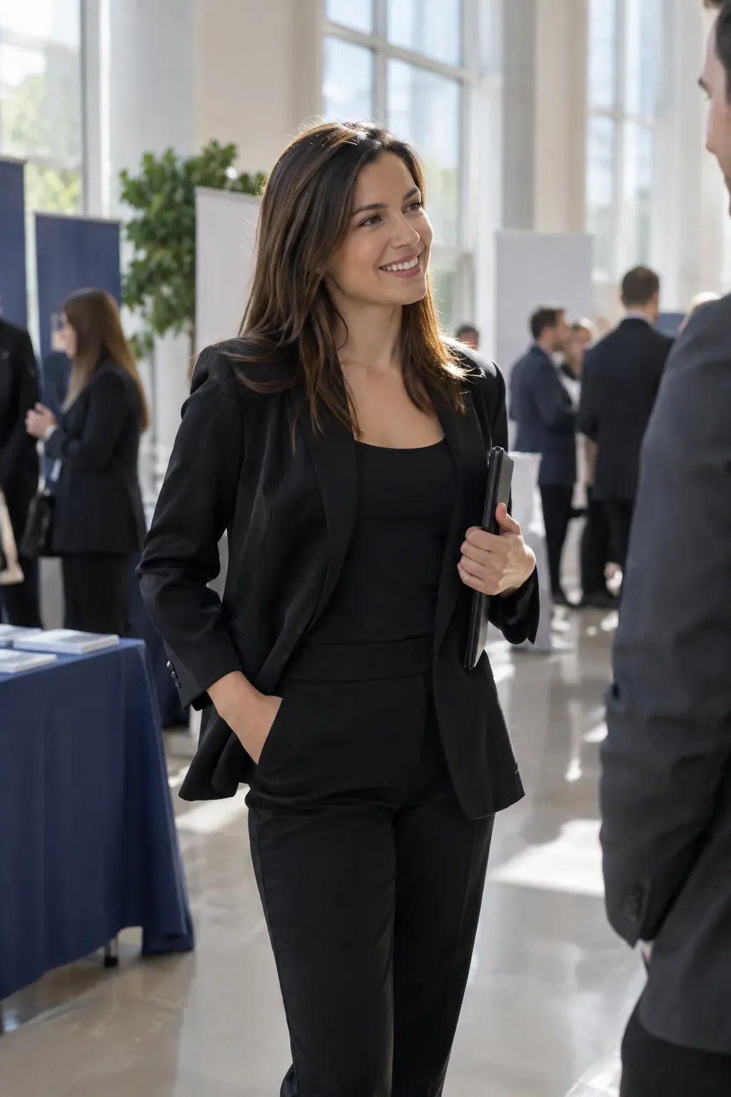 Monochrome Suits With Stretchy Crepe Trousers: Let One Color Do the Organizing