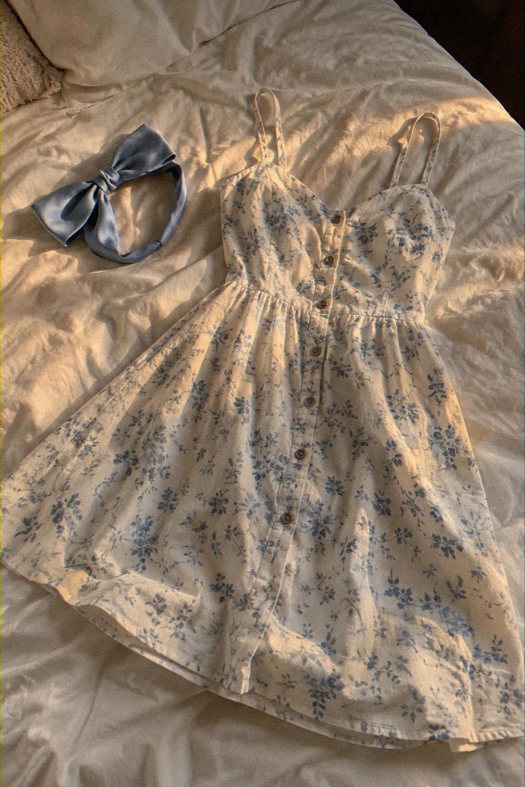 Add a Satin Bow Headband to a Simple Dress