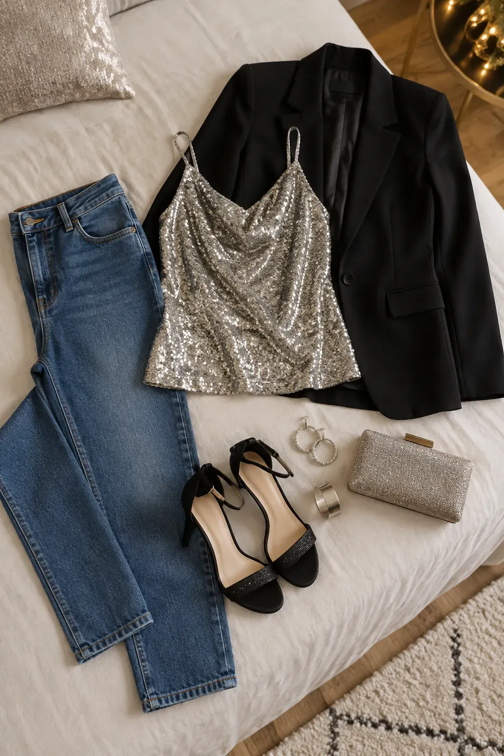 When Pearls Meet a Satin Blouse