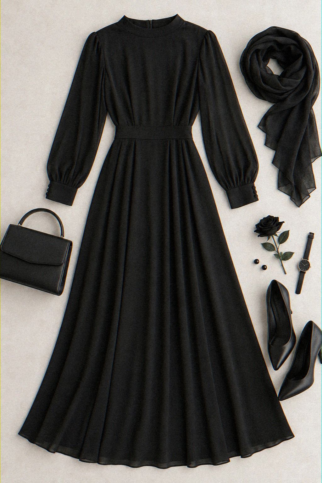 Finish an A-Line Dress With Subtle Gold Jewelry