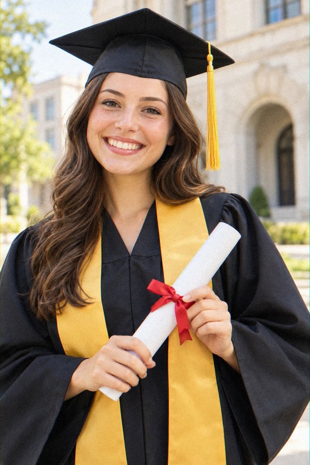 Gold Tassel, Gold Studs