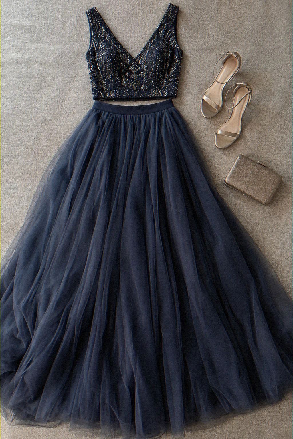 Balance Tulle Skirts With Beaded Evening Tops
