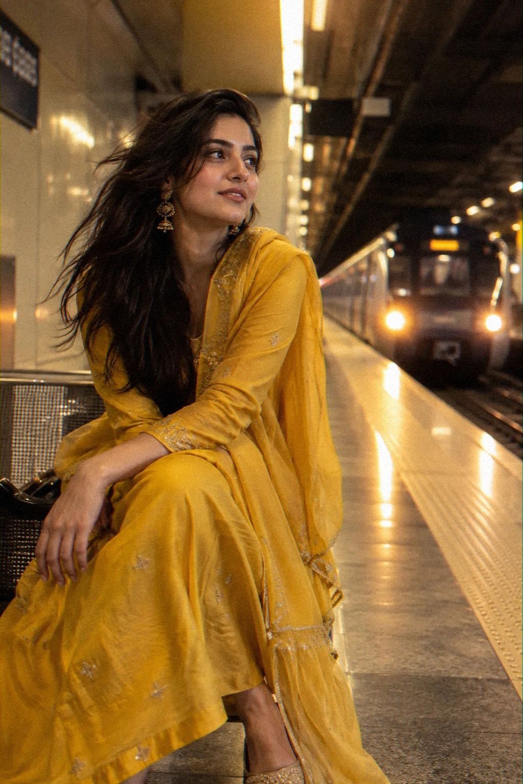 Choose a Yellow Silk Kurta for Contrast