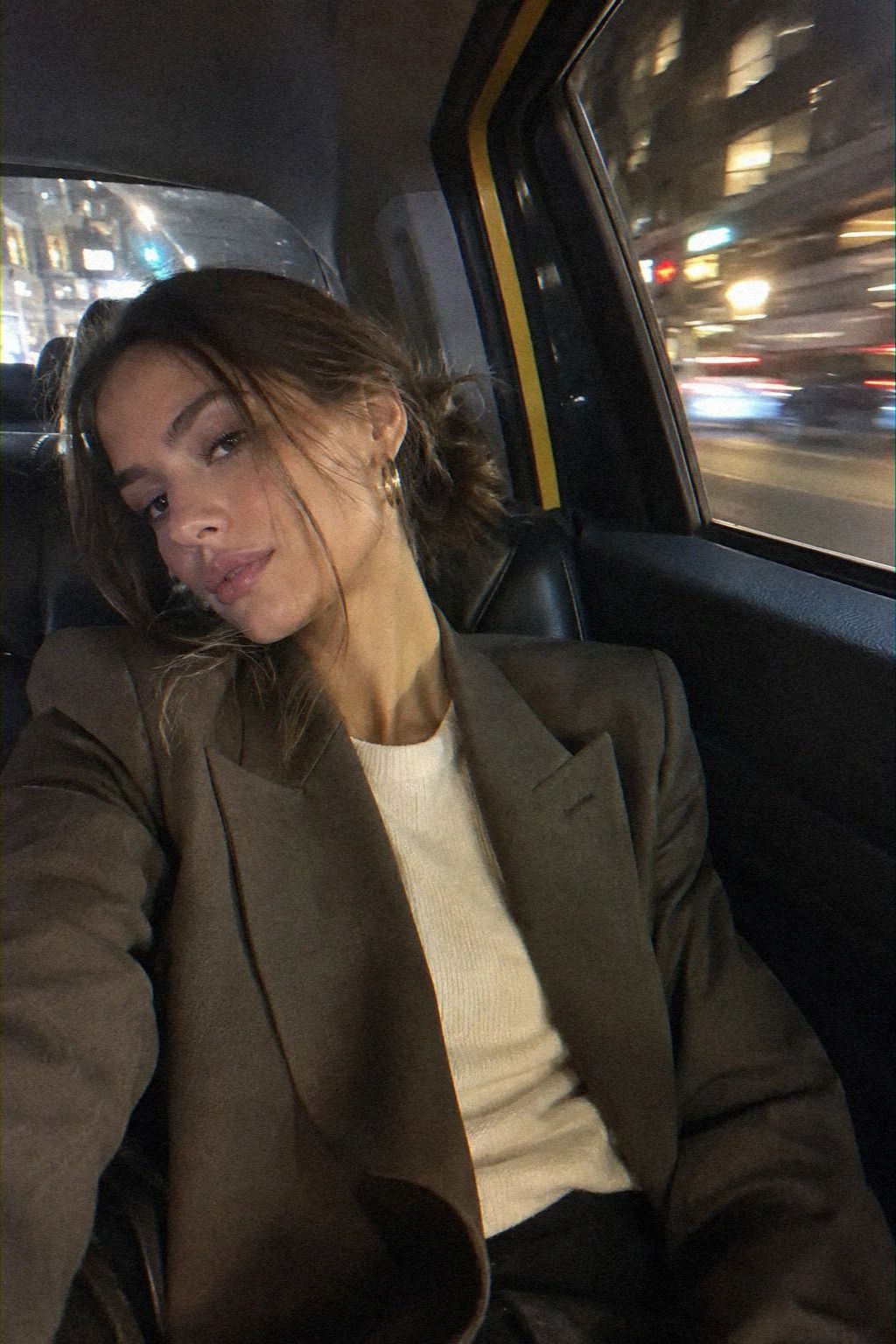 Pair a Blazer With a Simple Knit Top