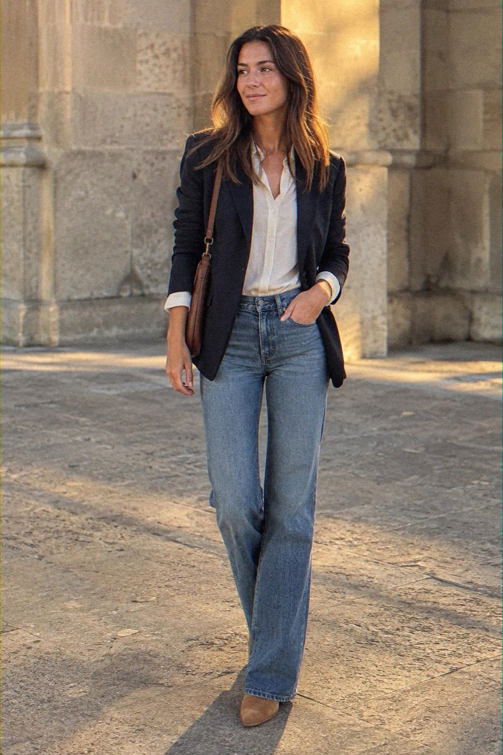 Keep Denim Sharp With a Blazer