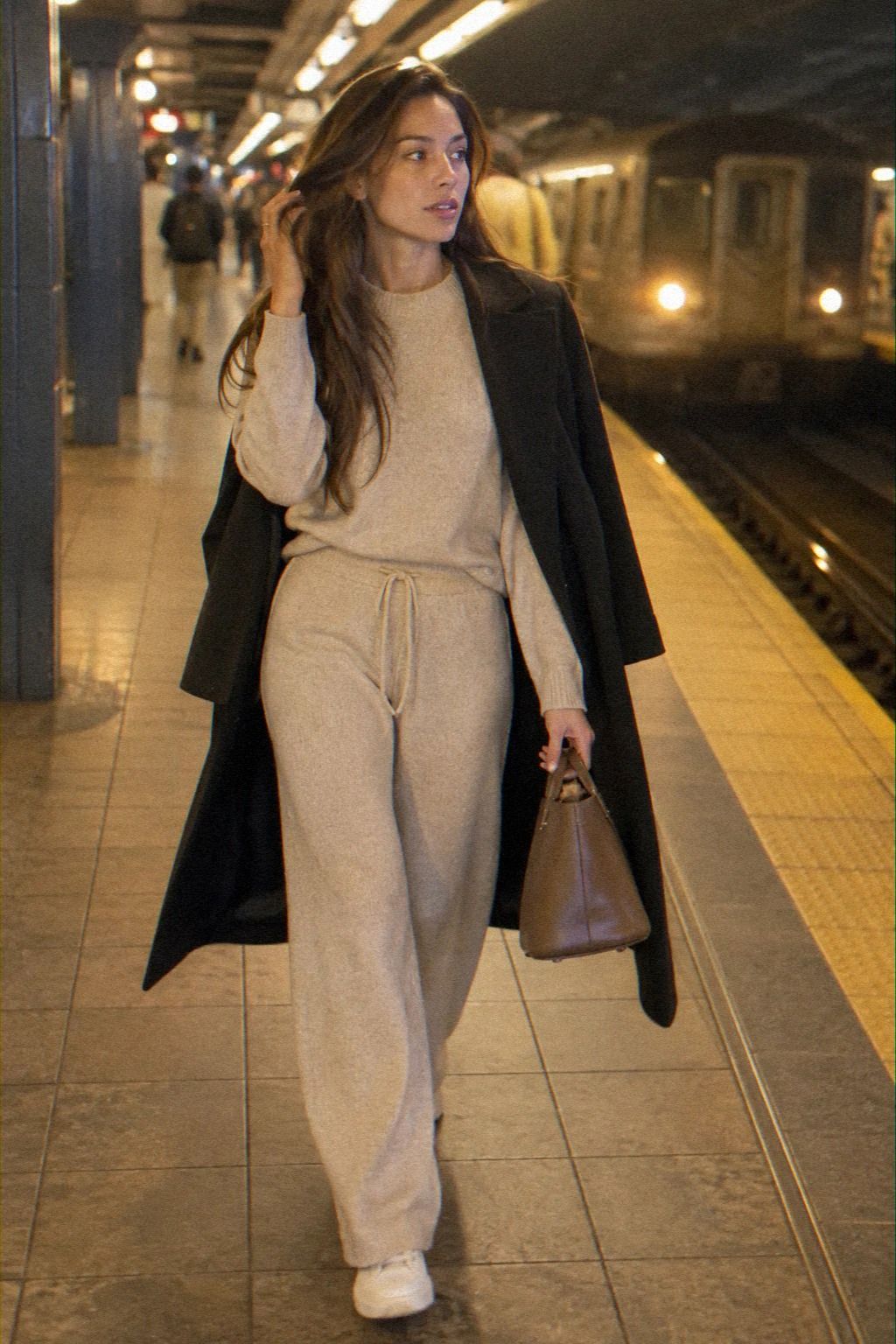 Let the Knit Set Meet a Structured Handbag
