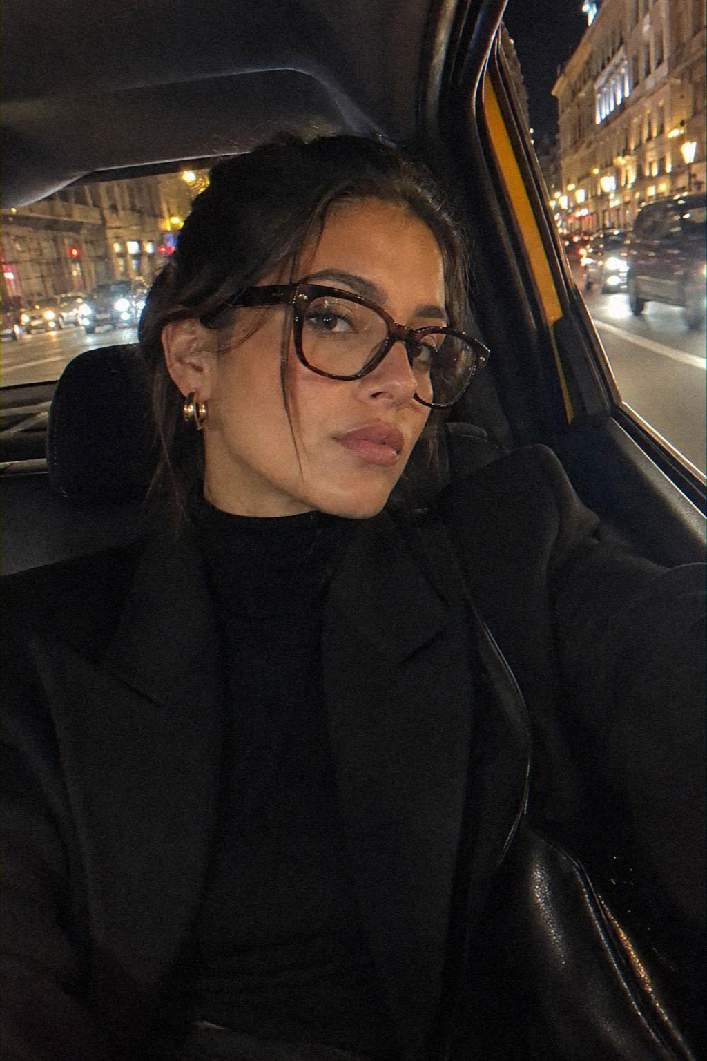 Black Separates Versus Statement Glasses