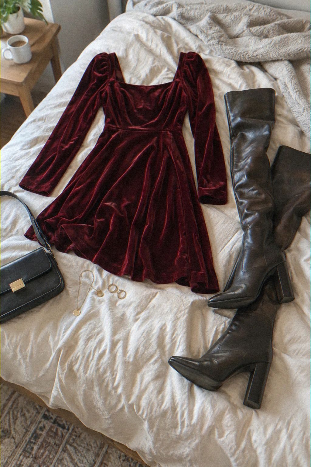 Red Velvet, Tall Boots, and Nothing Excessive