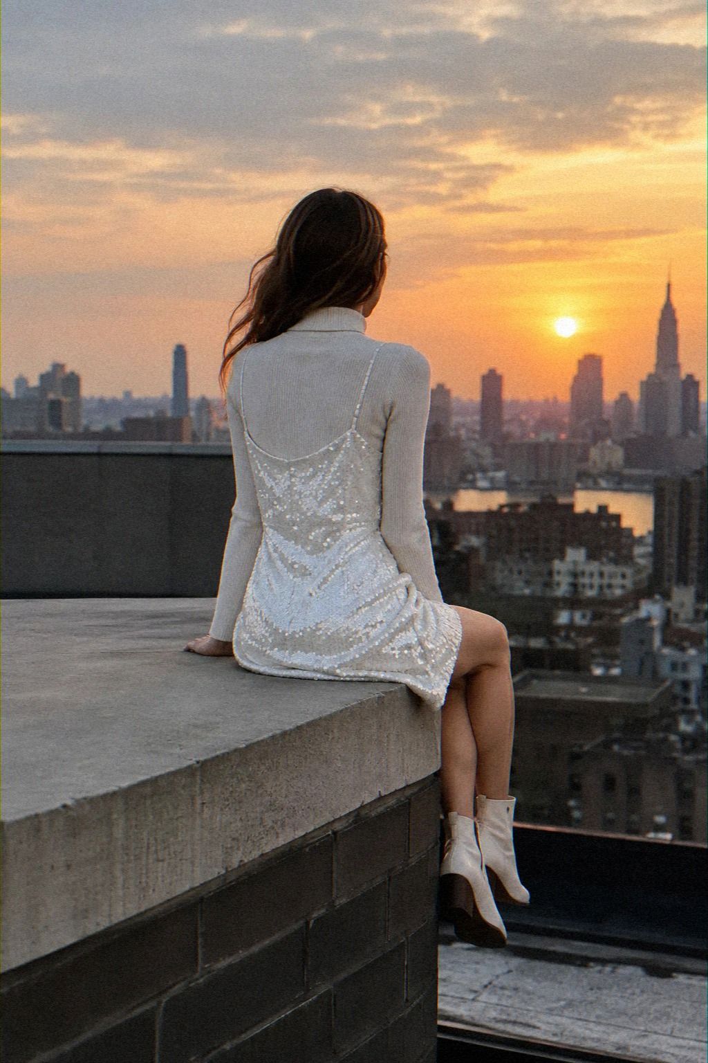 Can a White Turtleneck Work Beneath Sequins?