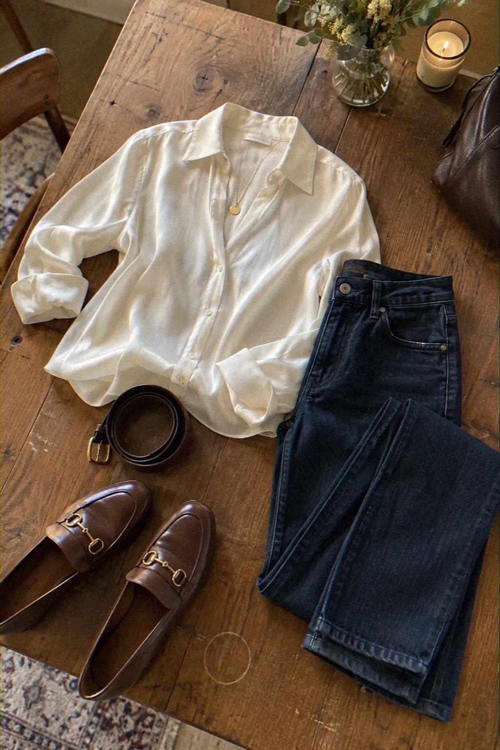 Dark Denim, Fluid Silk: Keep One Shine