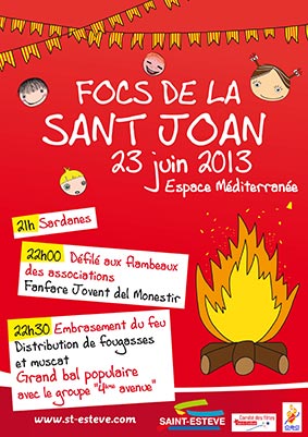 Feux de la Saint-Jean à Saint-Estève – 23 juin 21h
