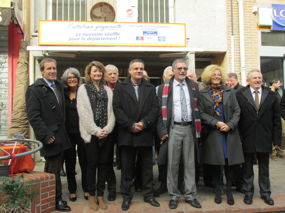 Inauguration de la Permanence par le binôme UMP-CDI-CDC à Argeles sur Mer