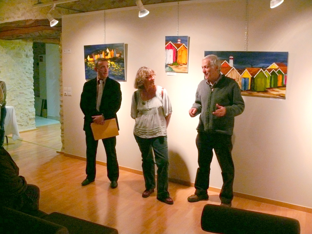 Vernissage de l’exposition huiles sur toiles et photographies Noir & Blanc de Dominique Longville