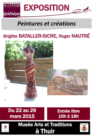 Thuir : Exposition Brigitte Bataller-Sicre et Roger Nautré