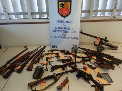 Thuir : Un arsenal d’armes découvert chez un particulier