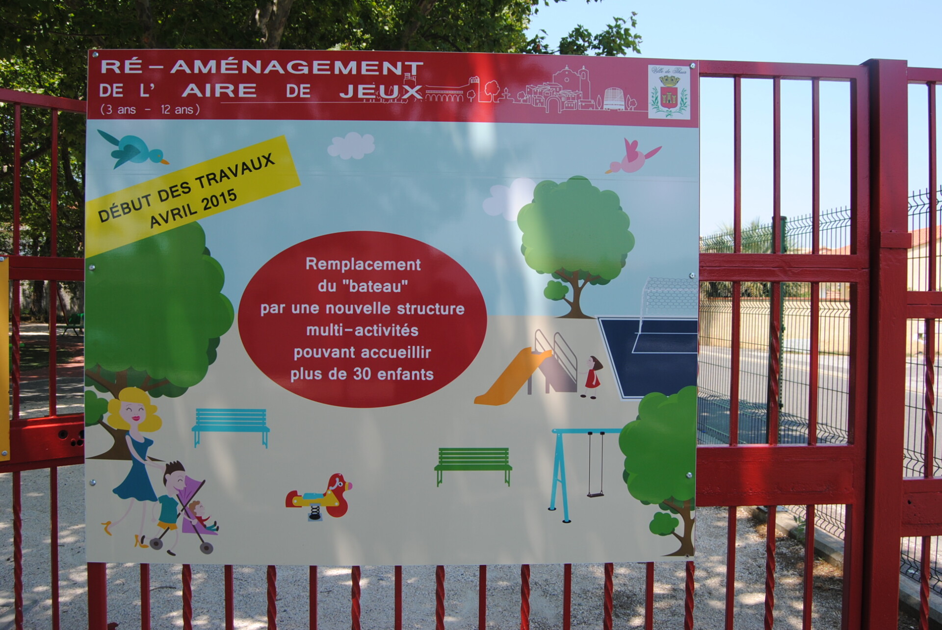 Thuir : aménagement de l’aire de jeux des Aspres