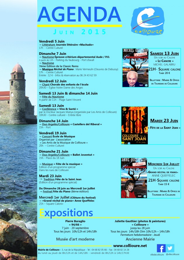 Collioure : Les animations du mois de juin 2015