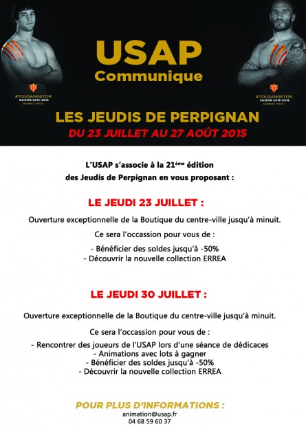 USAP jeudis perpi