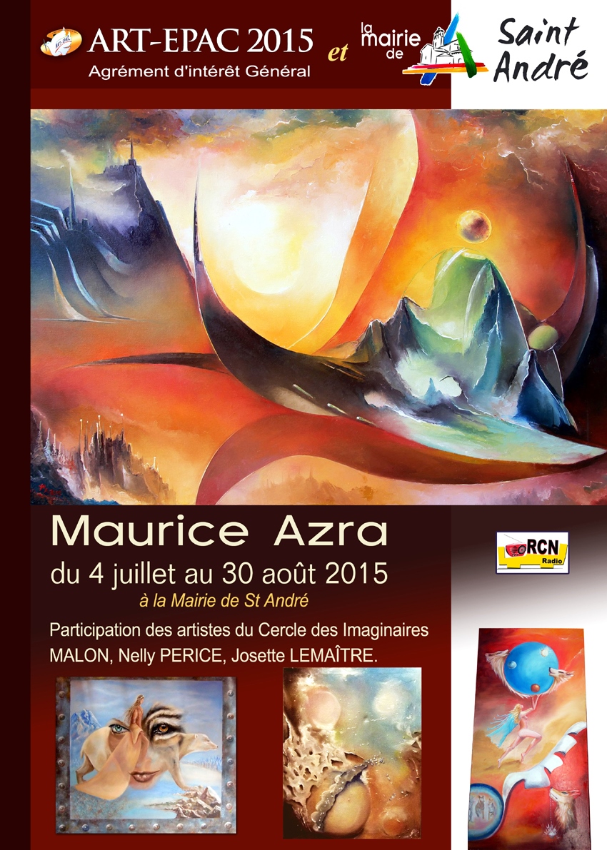 L’exposition des imaginaires de Maurice Azra et du cercle des imaginaires a commencé à la Mairie de St André.