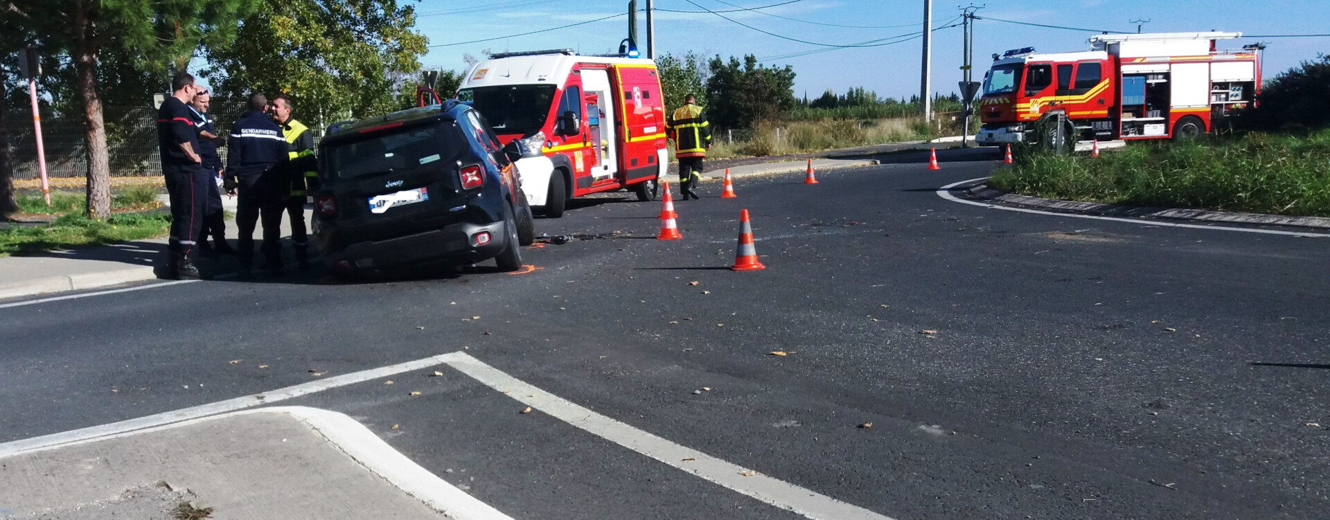 Un accident au rond point du Lycée Alfred Sauvy