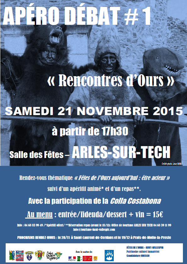 Arles sur tech : Apéro débat sur la fête de l’ours