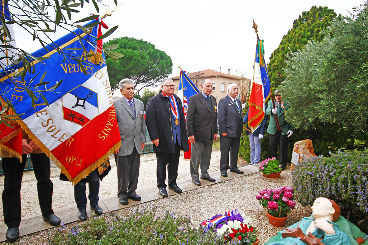 Défilé au Soler en hommage aux combattants morts pour la France en Afrique du Nord