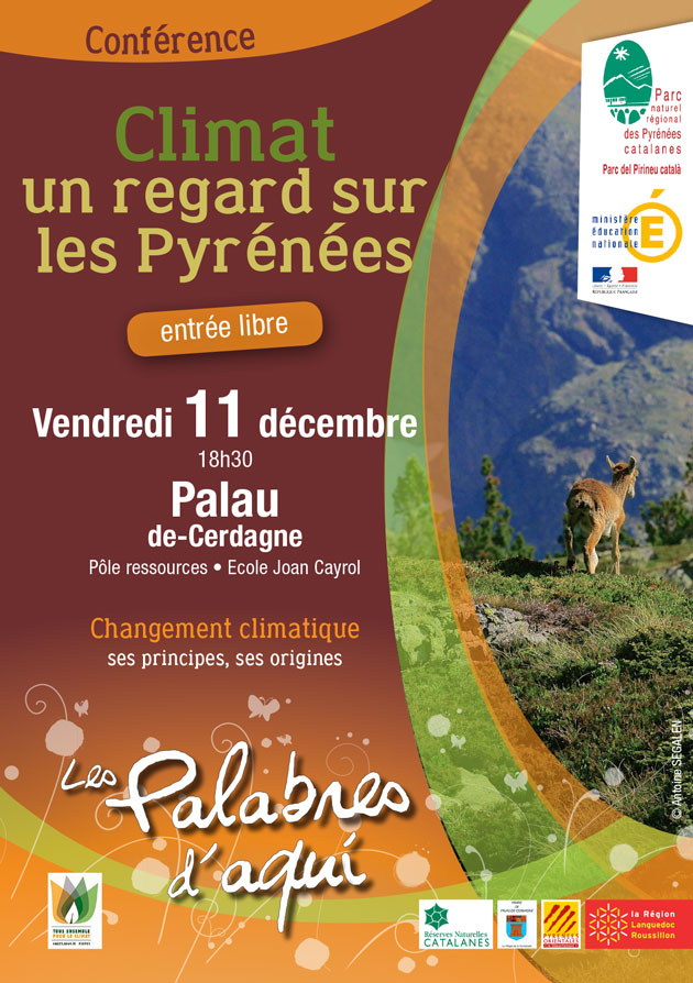 Palau de Cerdagne : Conférence « Changements climatiques, regards sur les Pyrénées » en clôture de la COP21