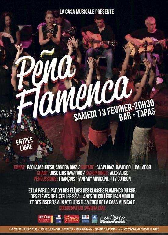 pena flamenca 13 février casa musicale