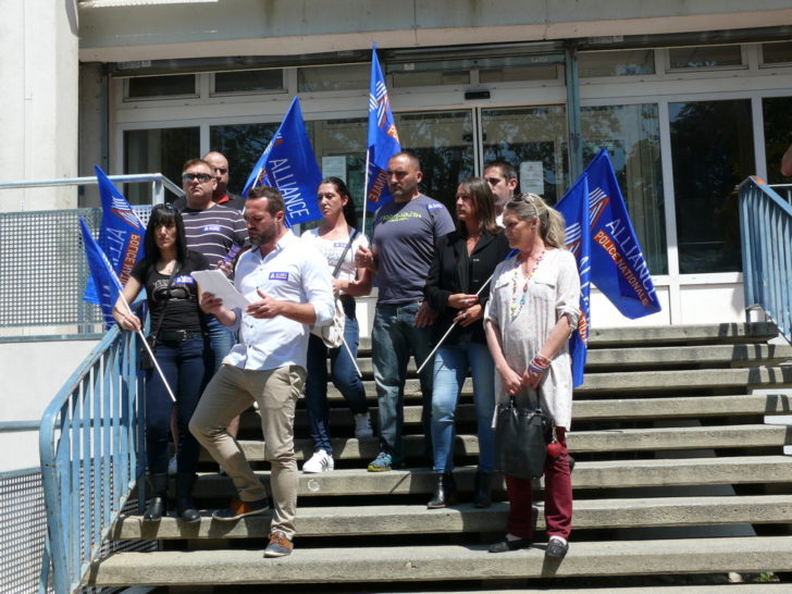 Le bureau départemental Alliance et Dominique Marty