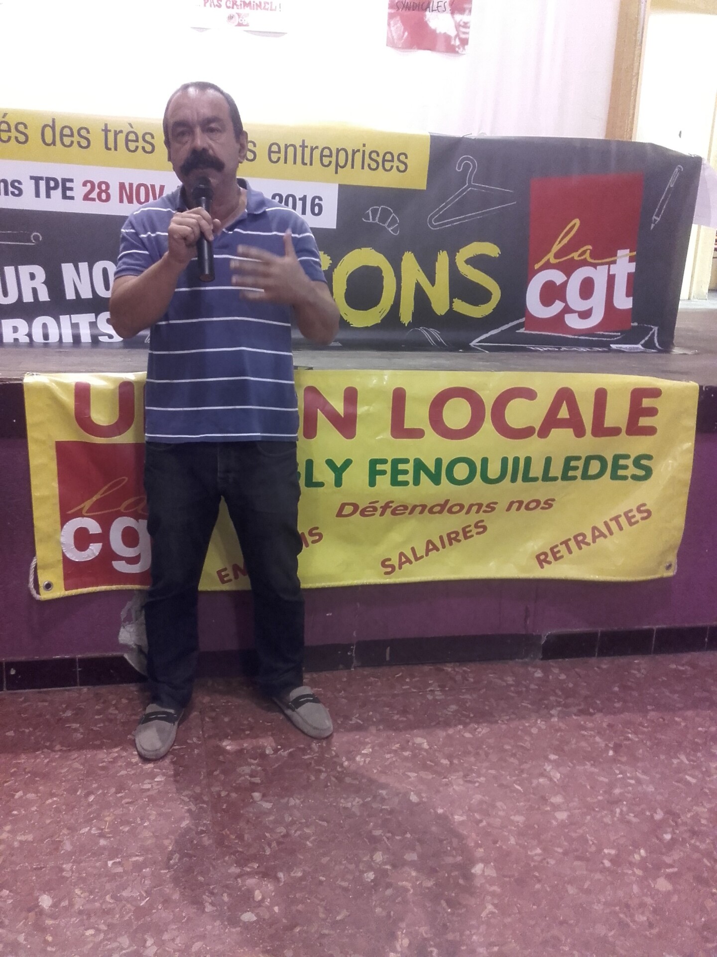 Estagel/ Philippe Martinez : le leader de la CGT dans nos murs