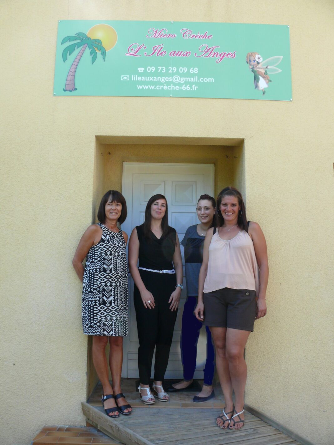 De D à G. Vanessa Visconti - Gaëlle Sene - Christine Bobot et Catherine Allard..