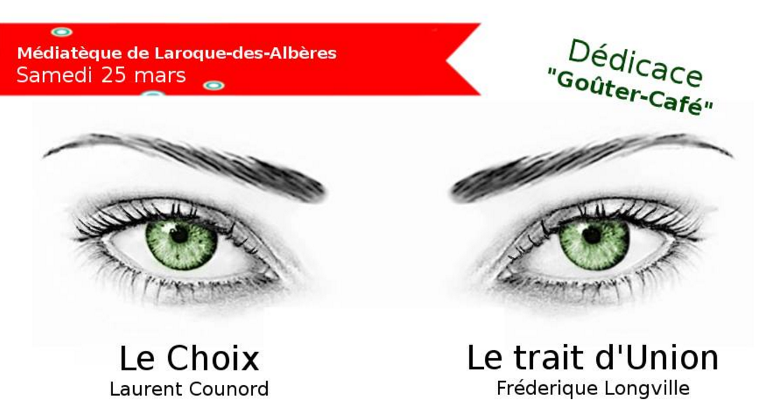 Laurent Counord et Frédérique Longville dédicacent à Laroque des Albères