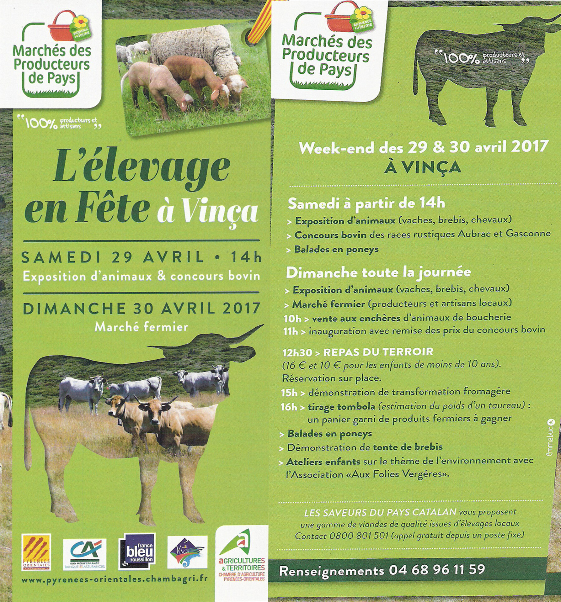 Marché des producteurs de pays à Vinça