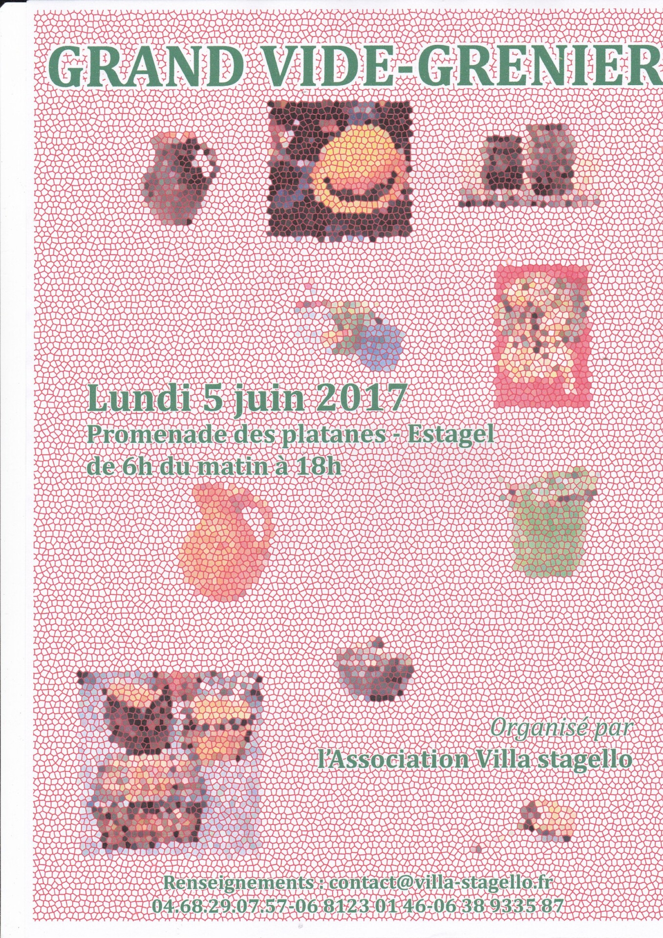 ESTAGEL : vide grenier de Pentecôte