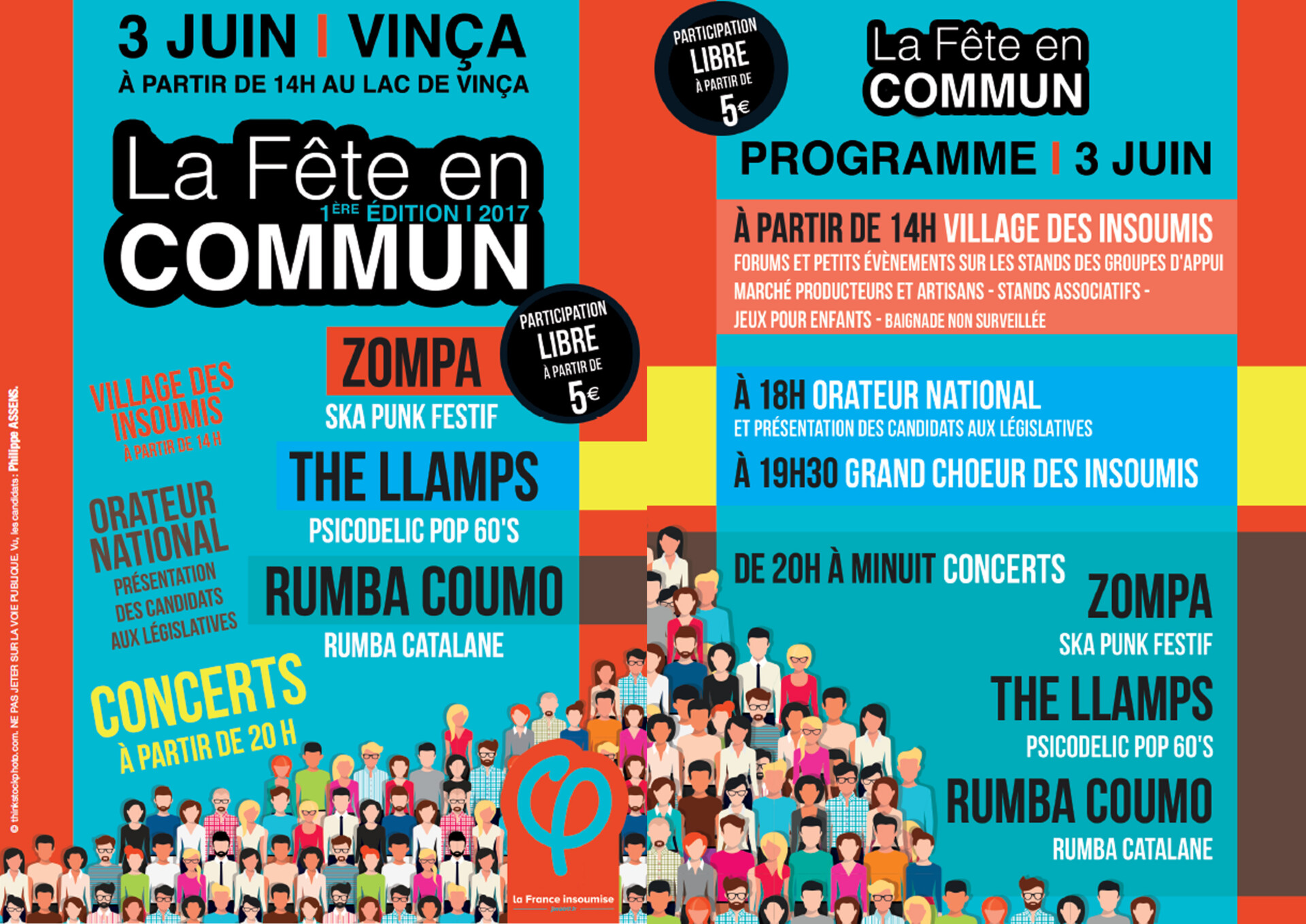 La fête en commun à Vinça le 3 juin 2017
