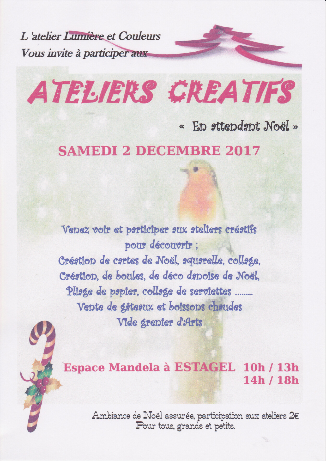 Estagel/ Atelier créatif : en attendant Noël