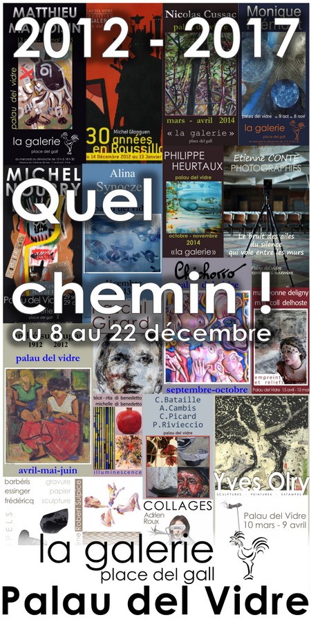 Exposition anniversaire « 2012-2017 Quel Chemin ! » à Palau del Vidre
