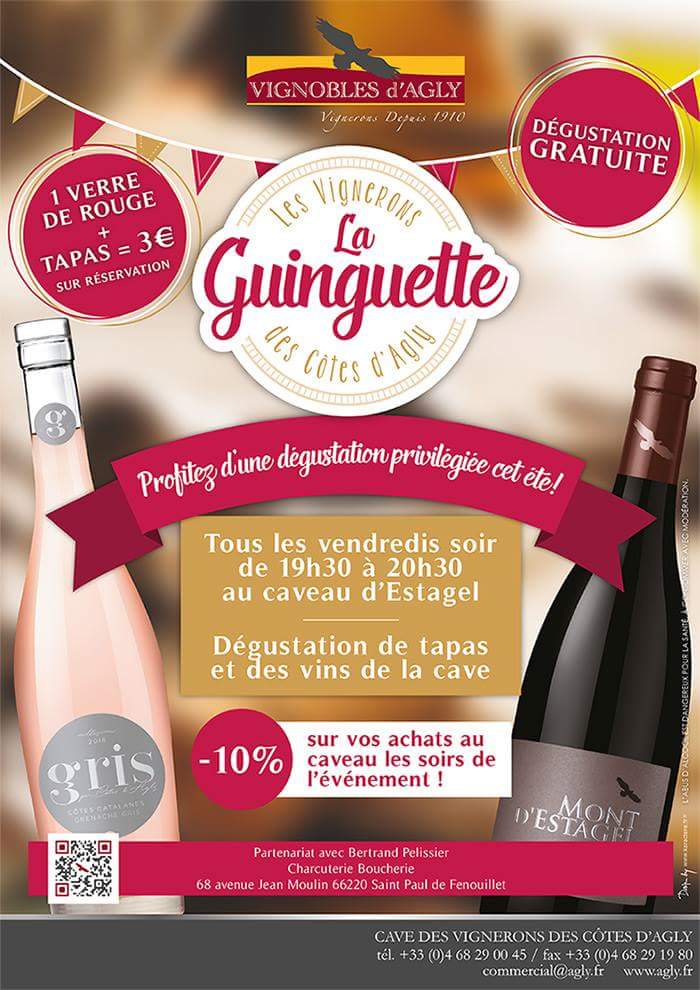 Estagel/ La guinguette des vignerons des Côtes d’Agly : dégustations privilégiées